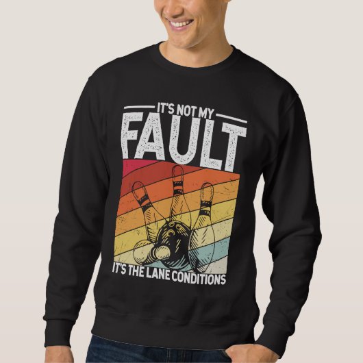 Bowlingkugel Pin Bowler Strike Team Bowlingbahn Sweatshirt (Vorderseite)