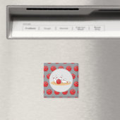 Bowlingkugel trifft Kegel mit Ballmuster Magnet (In Situ (Geschirrspüler))