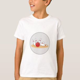 Bowlingkugel trifft Kegel T-Shirt