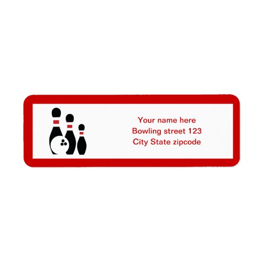 Bowlingkugel und Buttone in Schwarz (Vorne)