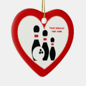 Bowlingkugel und Buttone in Schwarz Keramik Ornament (Rechts)