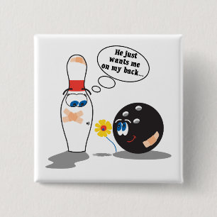 Bowlingkugel und Pin wollen mich nur auf meinem Rü Button