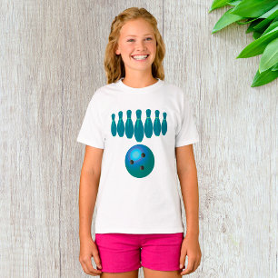 Bowlingkugel und Pins Spaß Sport T-Shirt
