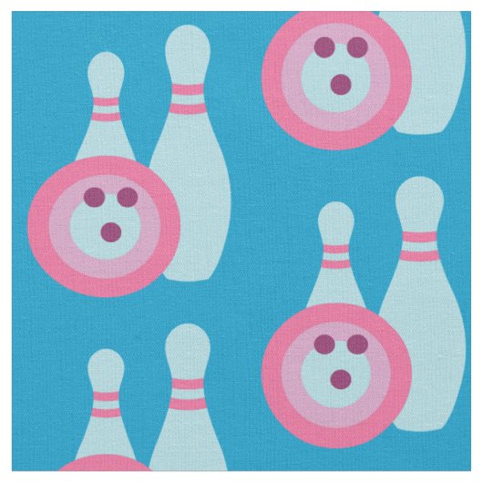 Bowlingkugel und Pins Stoff (Nahaufnahme)