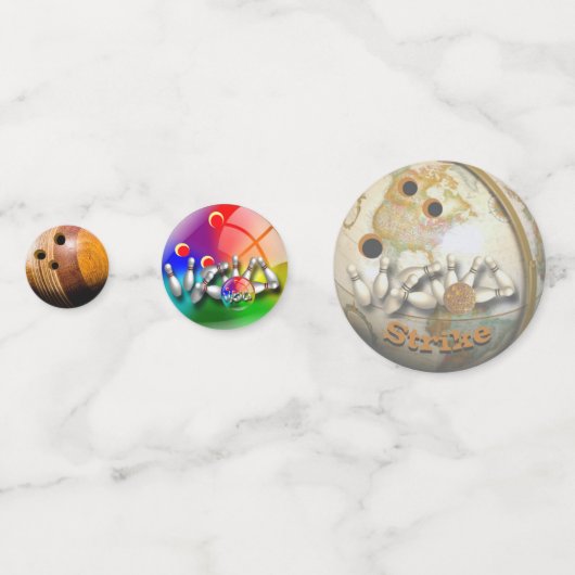 Bowlingkugeln Konfetti (Vorderseiten)