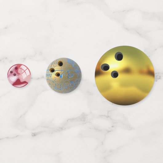 Bowlingkugeln Konfetti (Rückseiten)