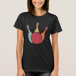 Bowlingkugeln Pins Bowler Strike Bowling Legende B T-Shirt