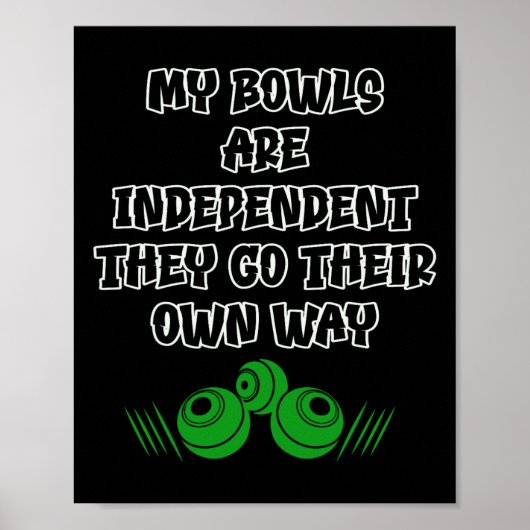 Bowlingkugeln poster (Vorne)