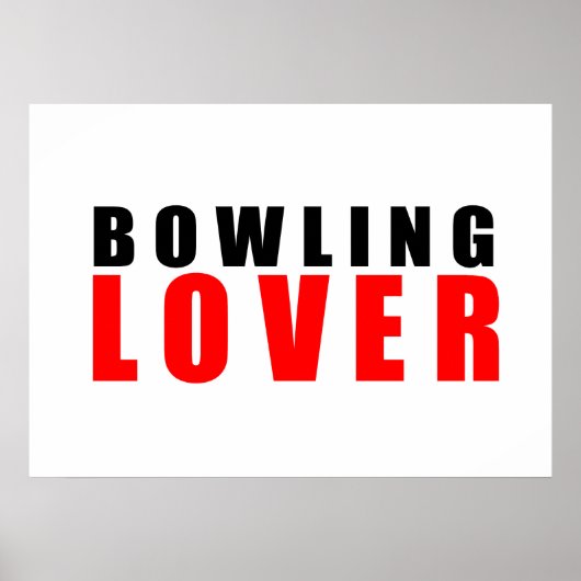 Bowlingliebhaber Poster (Vorne)
