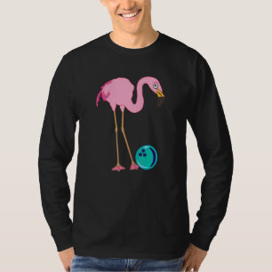 Bowlingpins Flamingo Wildtier Bowlingspieler T-Shirt