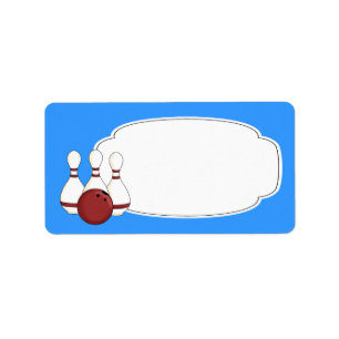 Bowlings-Aufkleber Adressaufkleber