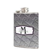 Bowlings-Ball Chrom Blick-Muster Personalizable Flachmann (Links)