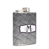 Bowlings-Ball Chrom Blick-Muster Personalizable Flachmann (Rechts)