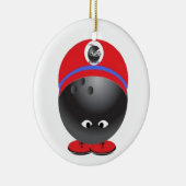 Bowlings-Ball Keramikornament (Rechts)
