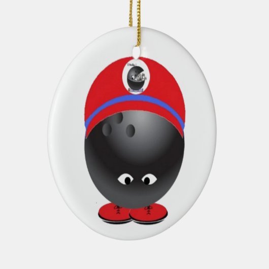 Bowlings-Ball Keramikornament (Rechts)