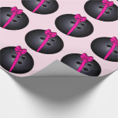 Bowlings-Ball mit Bogen Geschenkpapier (Ecke)