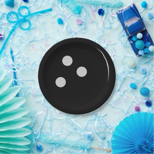 Bowlings-Ball Pappteller (Party)