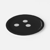 Bowlings-Ball Pappteller (Schrägansicht)