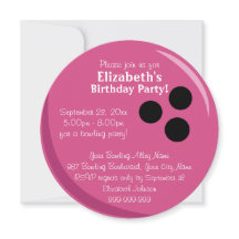 Bowlings-Ball-Rosa-Geburtstags-Party