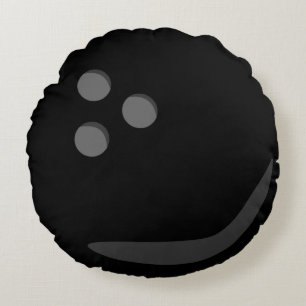 Bowlings-Ball Rundes Kissen