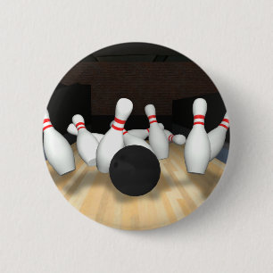 Bowlings-Ball u. Buttone: Modell 3D: Button
