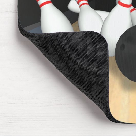 Bowlings-Ball u. Buttone: Modell 3D: Mousepad (Ecke)