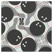 Bowlings-Ball und Button-Muster Personalizable Stoff (Nahaufnahme)