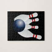 Bowlings-Ball-und Button-Puzzlespiel Puzzle (Horizontal)