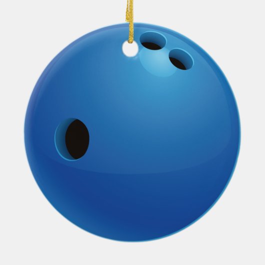 Bowlings-Ball-Verzierung Keramik Ornament (Hinten)