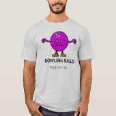 Bowlings-Bälle T-Shirt (Vorderseite)
