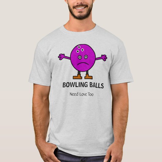 Bowlings-Bälle T-Shirt (Vorderseite)