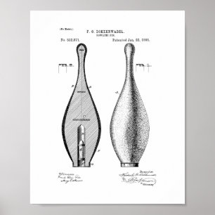 Bowlings-Button-Patent Poster