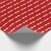 Bowlings-Button Strped Muster | irgendeine Geschenkpapier (Ecke)