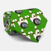 Bowlings-Button- und Ball-Krawatte Krawatte (Gerollt)