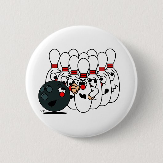 Bowlings-Buttone Button (Vorderseite)