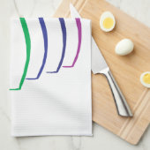 Bowlings-Buttone Handtuch (Viertel Falte)