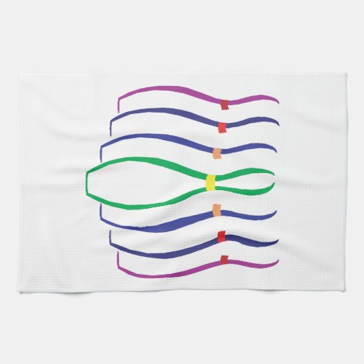 Bowlings-Buttone Handtuch (Horizontal)