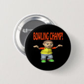 Bowlings-Champion Button (Vorne & Hinten)