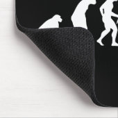 Bowlings-Evolution von Mann zu Bowler Mousepad (Ecke)