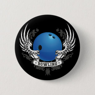 Bowlings-Flügel-Knopf Button