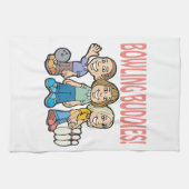 Bowlings-Freunde Geschirrtuch (Horizontal)