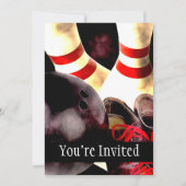 Bowlings-Ganggrunge-Art Einladung (Vorderseite)