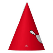 Bowlings-Geburtstags-Ball und Buttone Partyhütchen (Links)