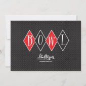 Bowlings-Geburtstags-Party Einladungen (Rückseite)