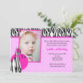 Bowlings-Geburtstags-Party Einladungs-Foto Einladung (Stehend Vorderseite)