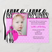 Bowlings-Geburtstags-Party Einladungs-Foto Einladung (Vorne/Hinten)