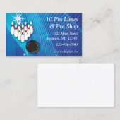 Bowlings-Geschäfts-Karte Visitenkarte (Vorne/Hinten)