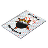 Bowlings-gewundenes Notizbuch Notizblock (Linke Seite)
