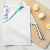 Bowlings-glückliches Herz Handtuch (Viertel Falte)