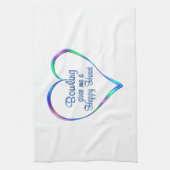 Bowlings-glückliches Herz Handtuch (Vertikal)